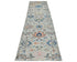 12 Ft Silver Gray Aryana Afghan Hand Knotted Veg Dye Wool Runner Rug